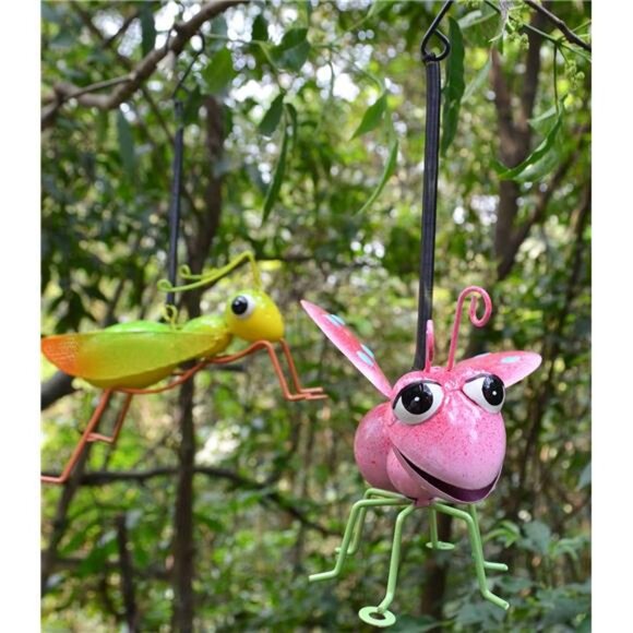 Outdoor Wall Decorations, Ladybug and Mantis Metal Outdoor Decor, Set of 2 - Picture 5 of 7